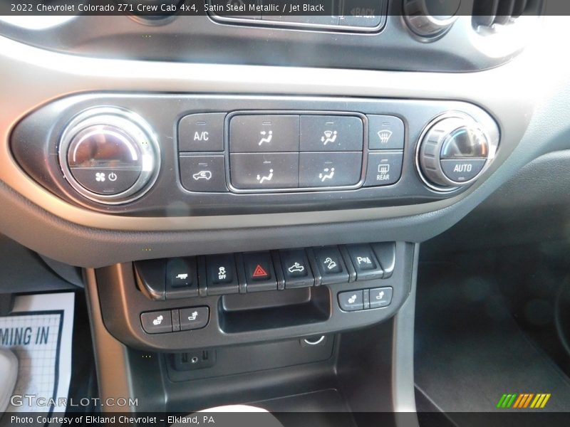 Satin Steel Metallic / Jet Black 2022 Chevrolet Colorado Z71 Crew Cab 4x4