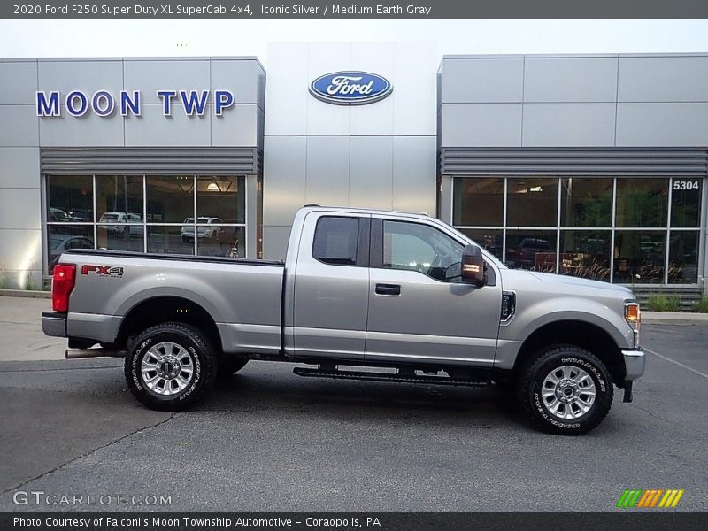 Iconic Silver / Medium Earth Gray 2020 Ford F250 Super Duty XL SuperCab 4x4