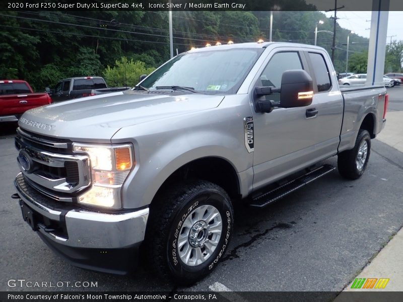 Iconic Silver / Medium Earth Gray 2020 Ford F250 Super Duty XL SuperCab 4x4