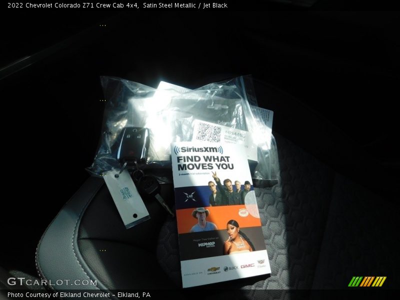 Satin Steel Metallic / Jet Black 2022 Chevrolet Colorado Z71 Crew Cab 4x4