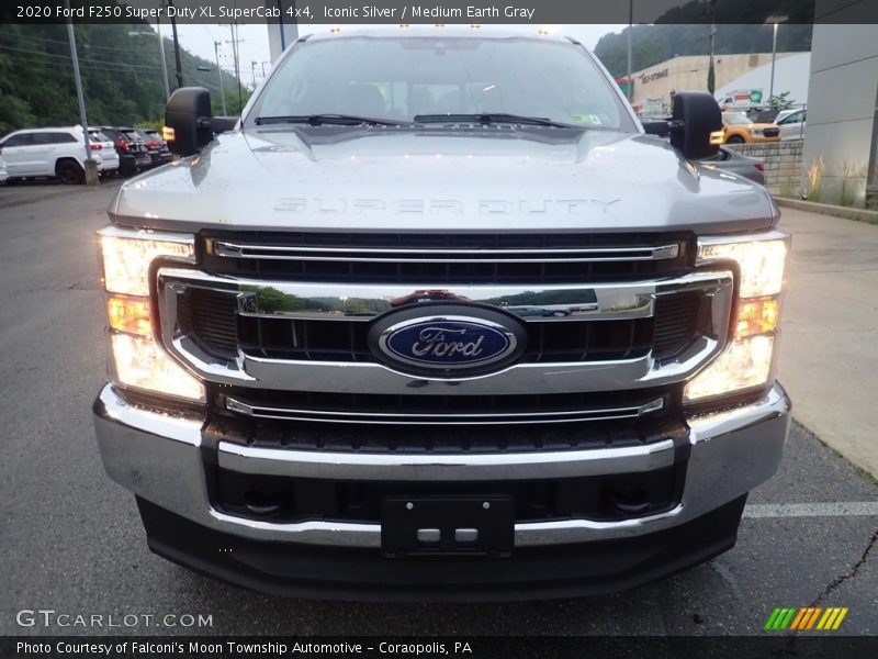 Iconic Silver / Medium Earth Gray 2020 Ford F250 Super Duty XL SuperCab 4x4