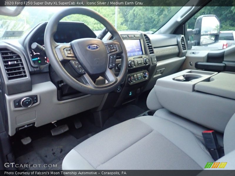 Iconic Silver / Medium Earth Gray 2020 Ford F250 Super Duty XL SuperCab 4x4