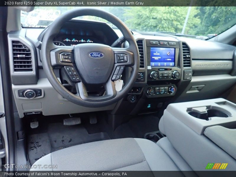 Iconic Silver / Medium Earth Gray 2020 Ford F250 Super Duty XL SuperCab 4x4