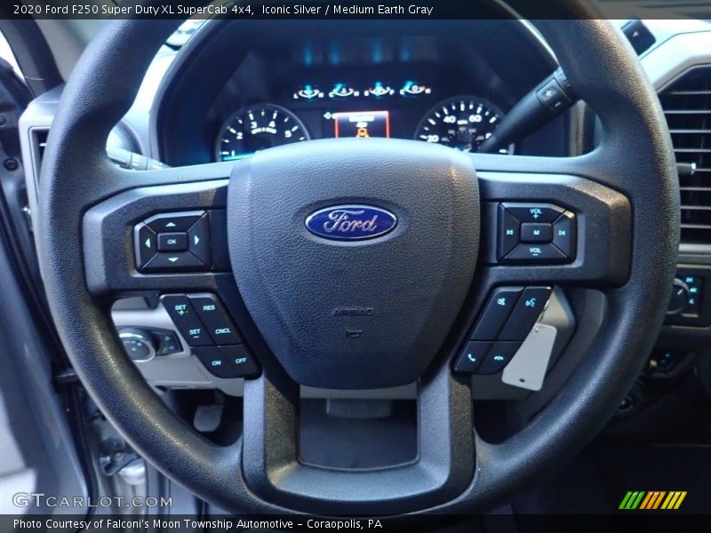 Iconic Silver / Medium Earth Gray 2020 Ford F250 Super Duty XL SuperCab 4x4