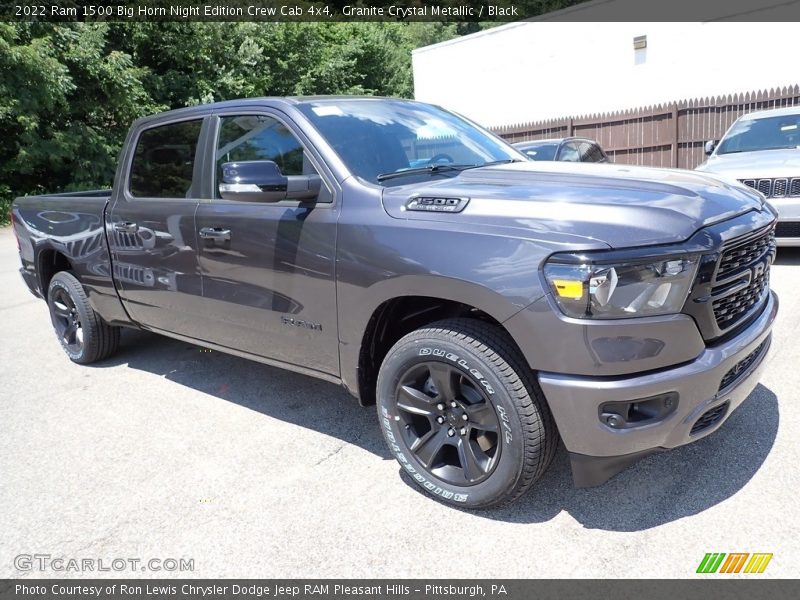 Granite Crystal Metallic / Black 2022 Ram 1500 Big Horn Night Edition Crew Cab 4x4