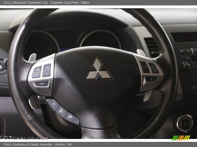 Graphite Gray Pearl / Black 2011 Mitsubishi Outlander XLS