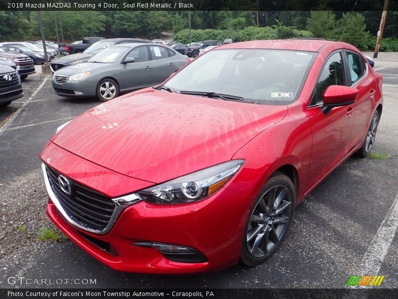 Soul Red Metallic / Black 2018 Mazda MAZDA3 Touring 4 Door