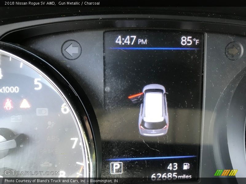 Gun Metallic / Charcoal 2018 Nissan Rogue SV AWD