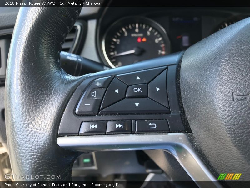 Gun Metallic / Charcoal 2018 Nissan Rogue SV AWD