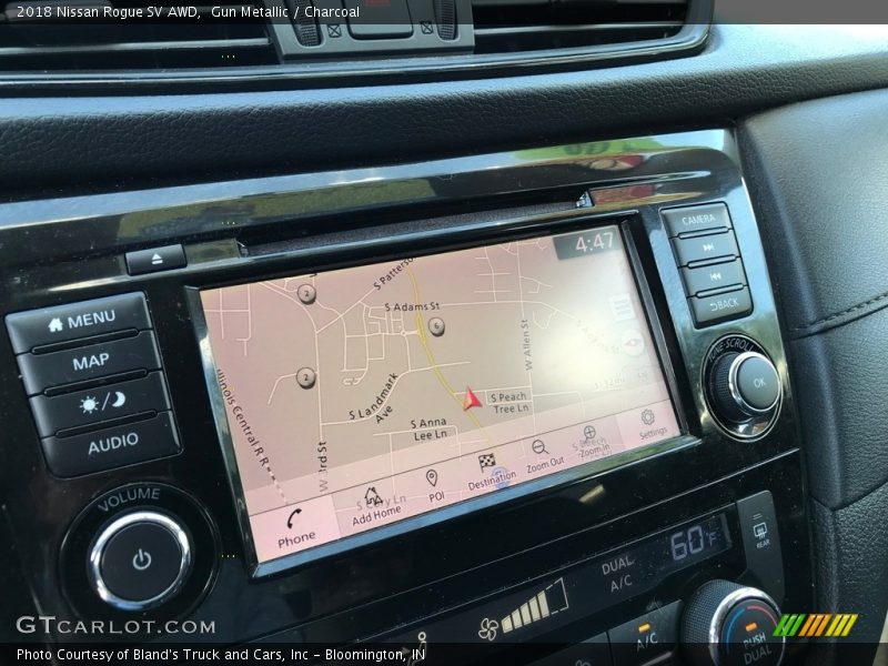 Gun Metallic / Charcoal 2018 Nissan Rogue SV AWD