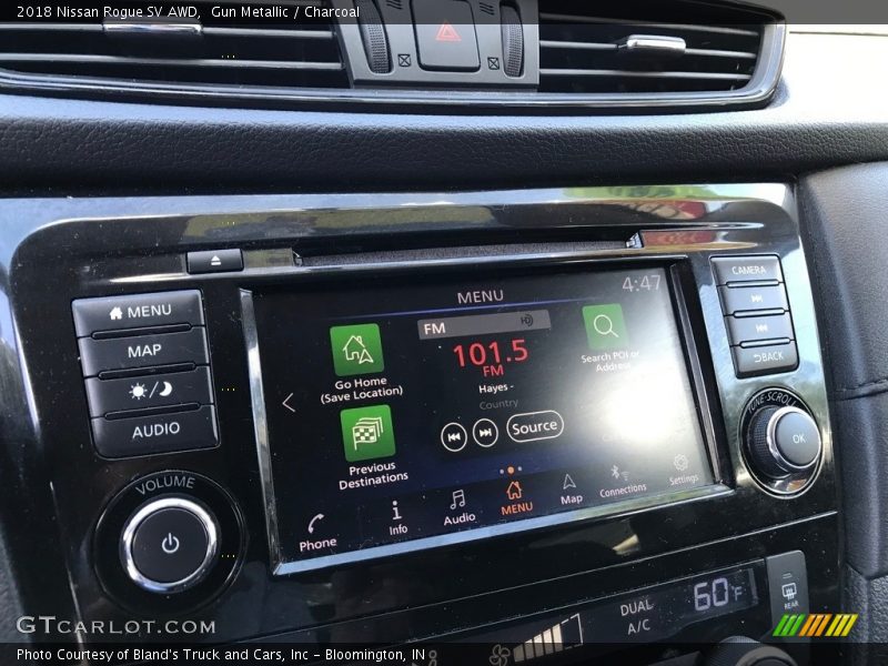 Gun Metallic / Charcoal 2018 Nissan Rogue SV AWD