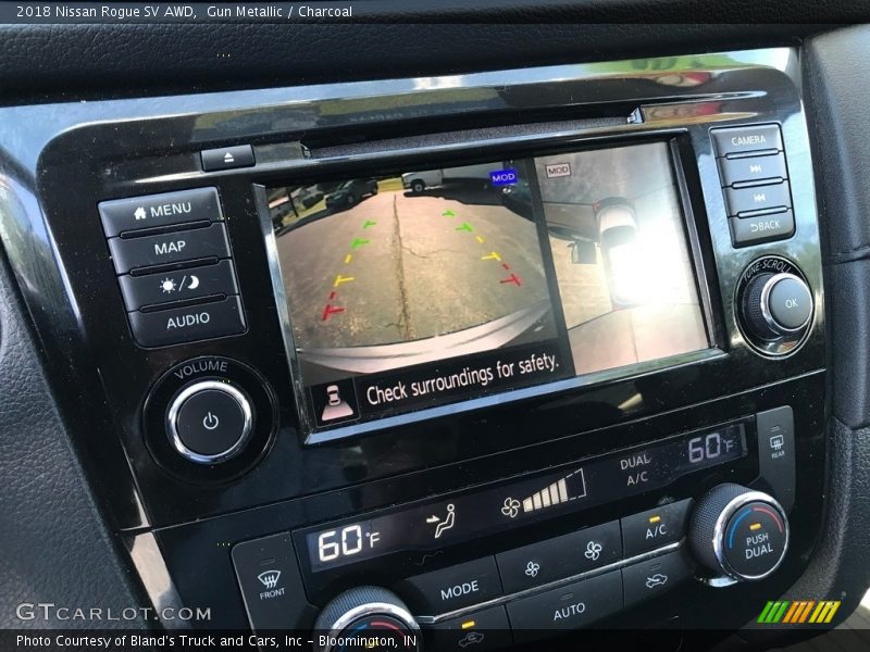 Gun Metallic / Charcoal 2018 Nissan Rogue SV AWD