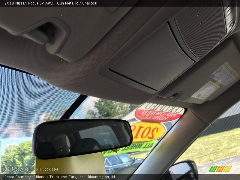 Gun Metallic / Charcoal 2018 Nissan Rogue SV AWD