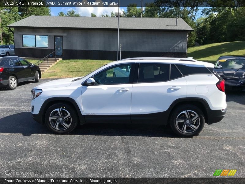 Summit White / Medium Ash Gray 2019 GMC Terrain SLT AWD