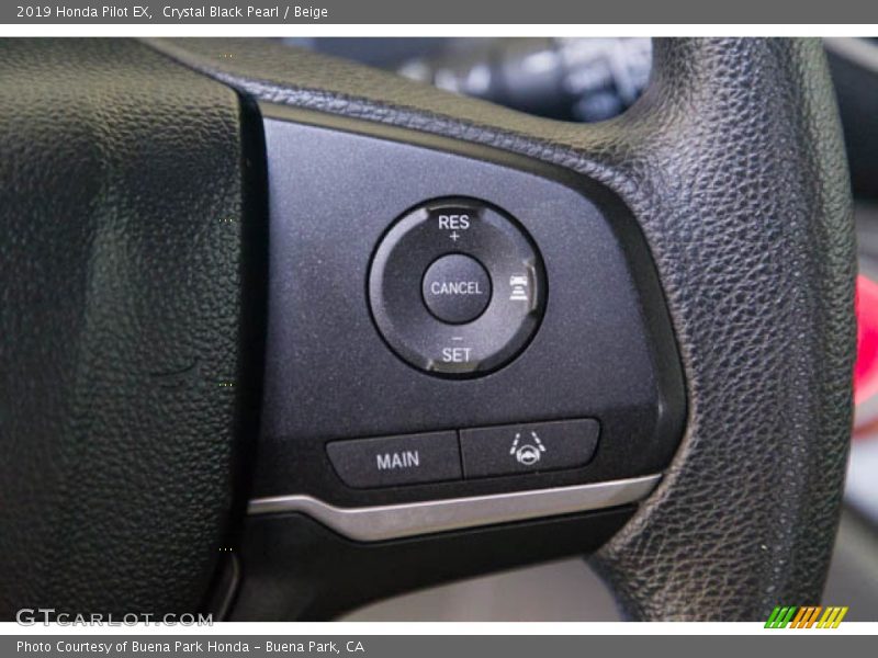 Crystal Black Pearl / Beige 2019 Honda Pilot EX