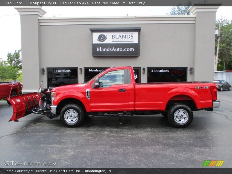 Race Red / Medium Earth Gray 2020 Ford F250 Super Duty XLT Regular Cab 4x4