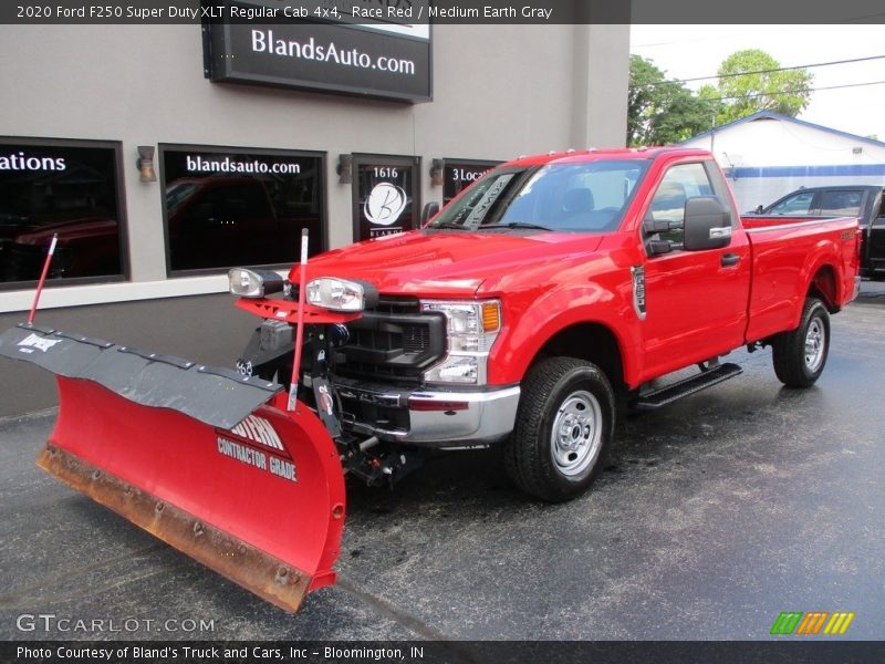 Race Red / Medium Earth Gray 2020 Ford F250 Super Duty XLT Regular Cab 4x4