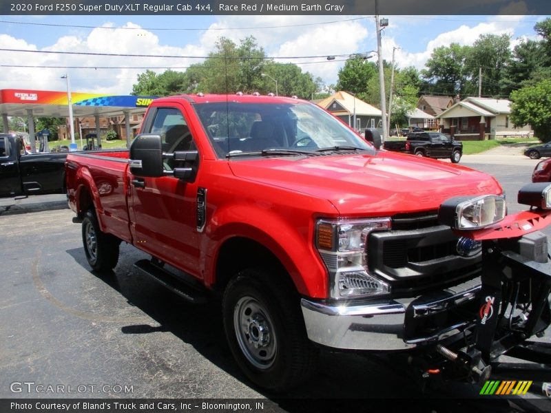 Race Red / Medium Earth Gray 2020 Ford F250 Super Duty XLT Regular Cab 4x4