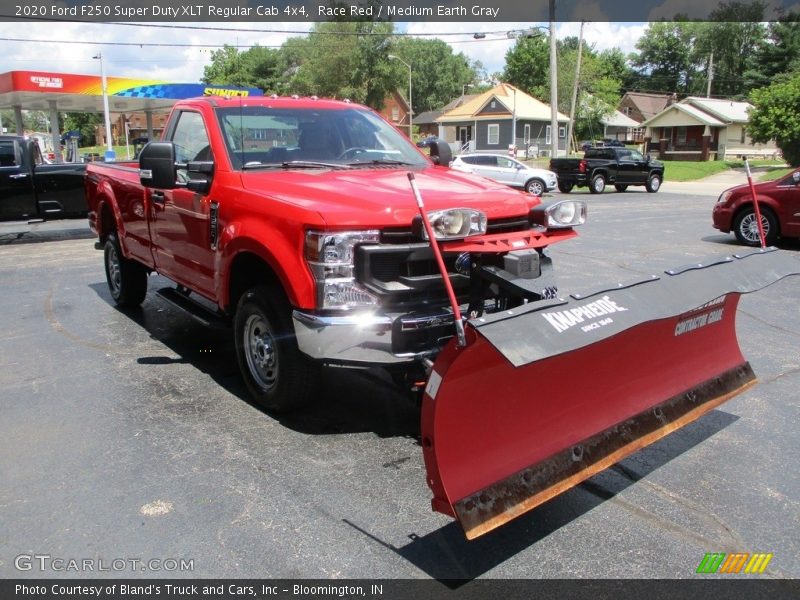 Race Red / Medium Earth Gray 2020 Ford F250 Super Duty XLT Regular Cab 4x4