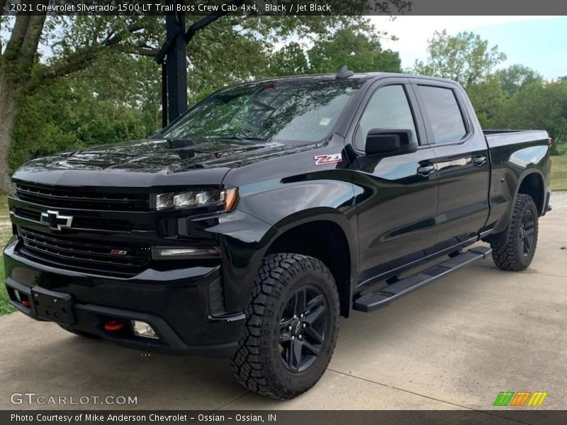 Black / Jet Black 2021 Chevrolet Silverado 1500 LT Trail Boss Crew Cab 4x4