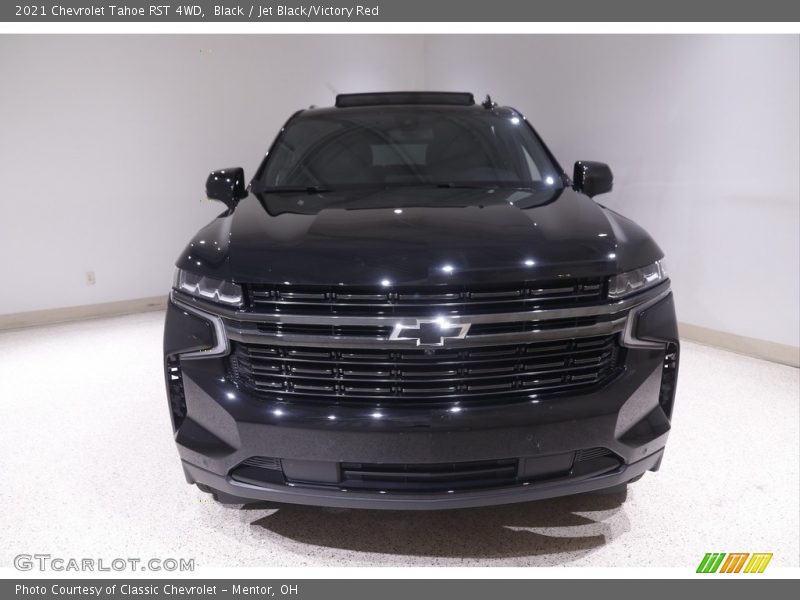 Black / Jet Black/Victory Red 2021 Chevrolet Tahoe RST 4WD