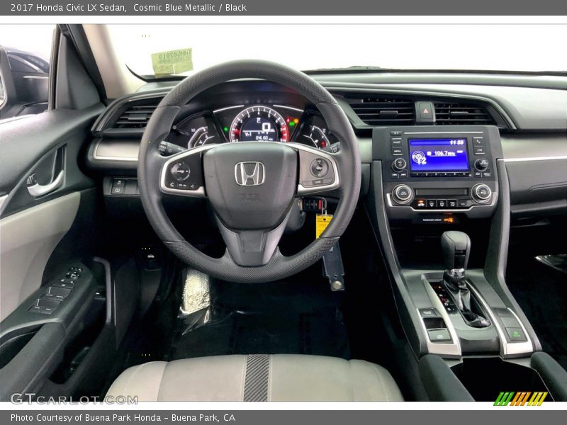 Cosmic Blue Metallic / Black 2017 Honda Civic LX Sedan