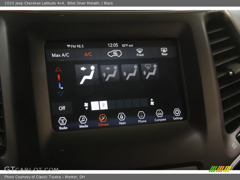 Billet Silver Metallic / Black 2020 Jeep Cherokee Latitude 4x4