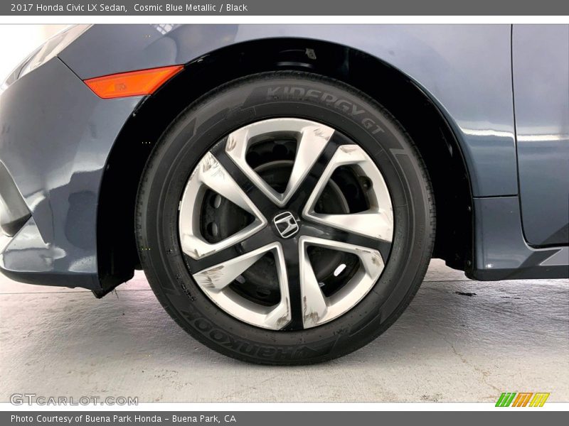 Cosmic Blue Metallic / Black 2017 Honda Civic LX Sedan