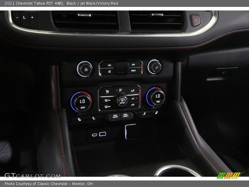 Black / Jet Black/Victory Red 2021 Chevrolet Tahoe RST 4WD