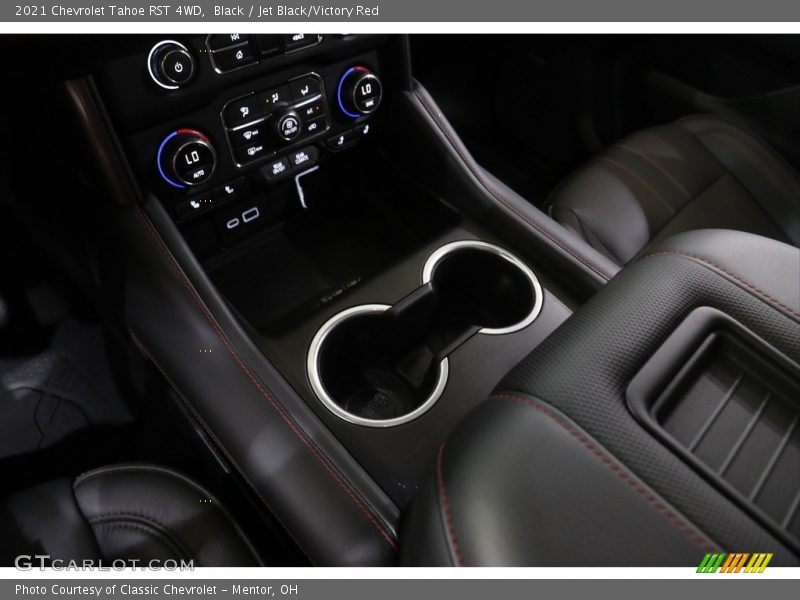 Black / Jet Black/Victory Red 2021 Chevrolet Tahoe RST 4WD