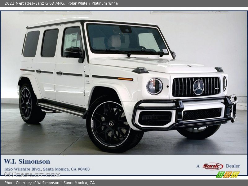 Polar White / Platinum White 2022 Mercedes-Benz G 63 AMG