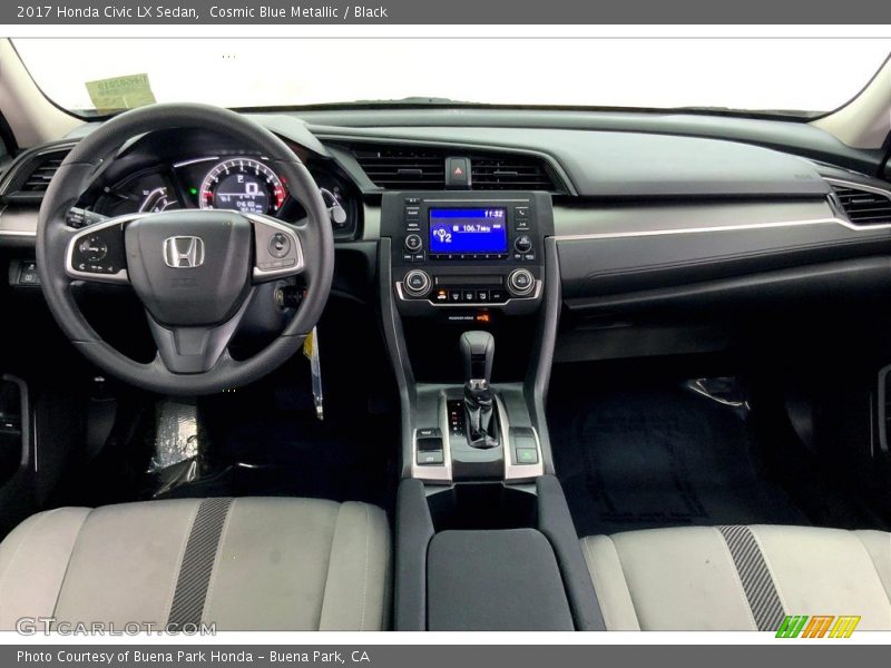 Cosmic Blue Metallic / Black 2017 Honda Civic LX Sedan