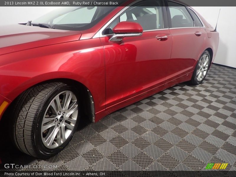 Ruby Red / Charcoal Black 2013 Lincoln MKZ 2.0L EcoBoost AWD