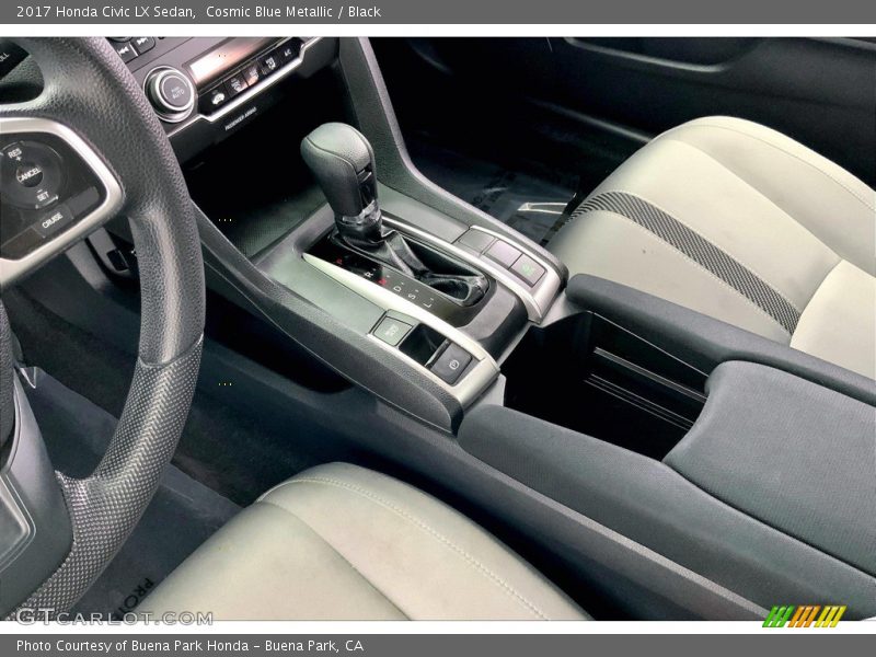 Cosmic Blue Metallic / Black 2017 Honda Civic LX Sedan