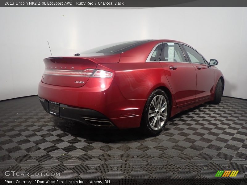Ruby Red / Charcoal Black 2013 Lincoln MKZ 2.0L EcoBoost AWD