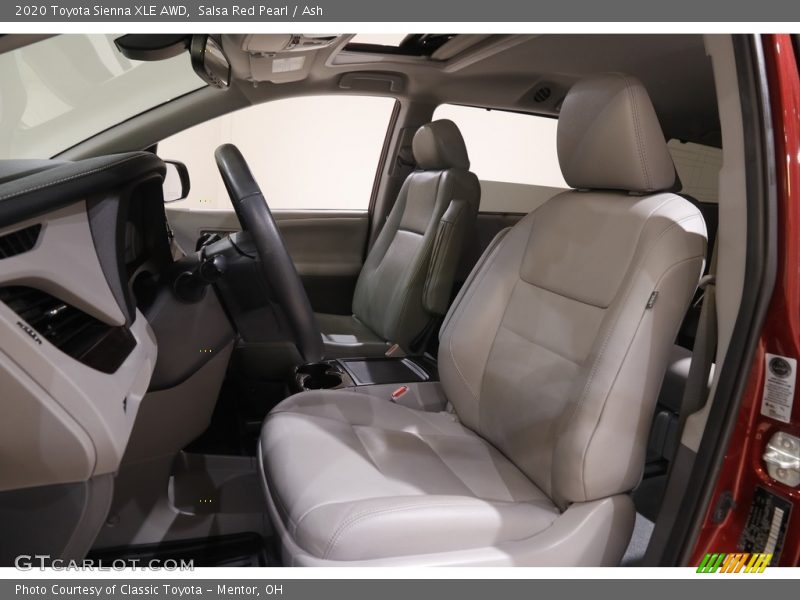 Front Seat of 2020 Sienna XLE AWD