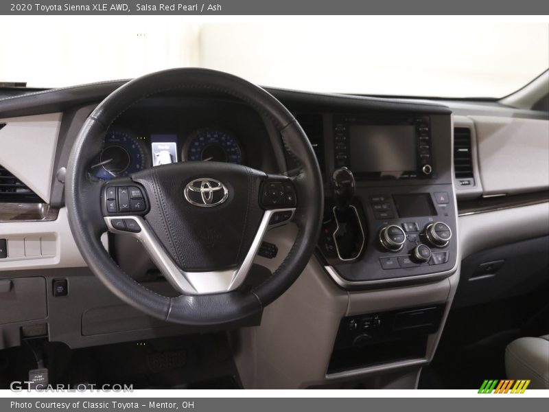 Dashboard of 2020 Sienna XLE AWD