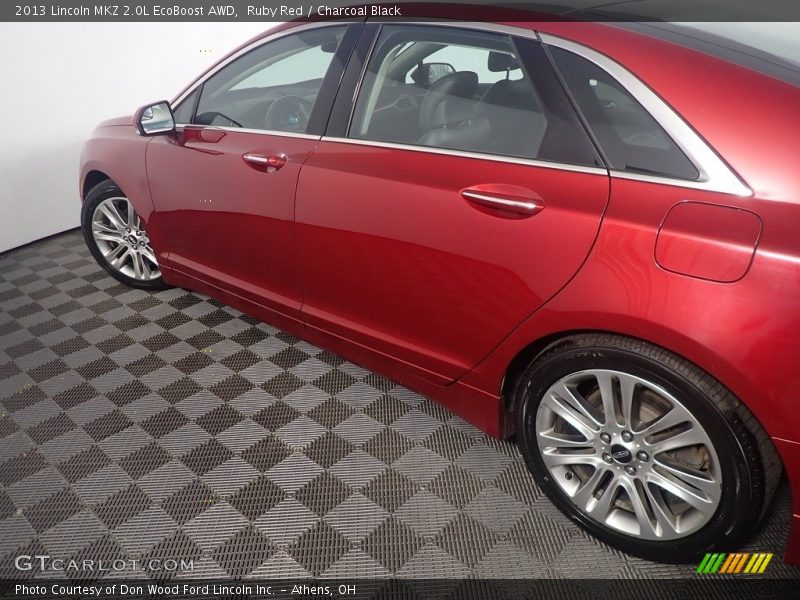 Ruby Red / Charcoal Black 2013 Lincoln MKZ 2.0L EcoBoost AWD