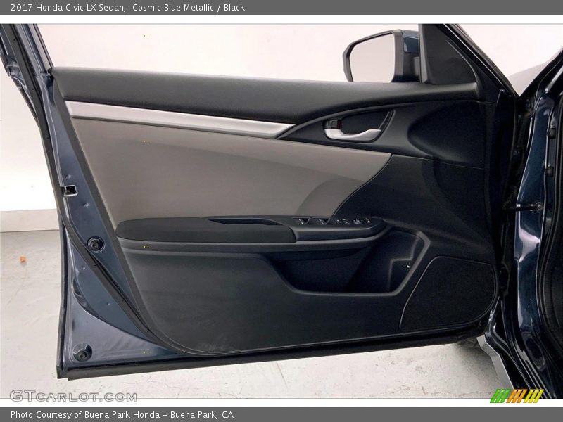 Cosmic Blue Metallic / Black 2017 Honda Civic LX Sedan