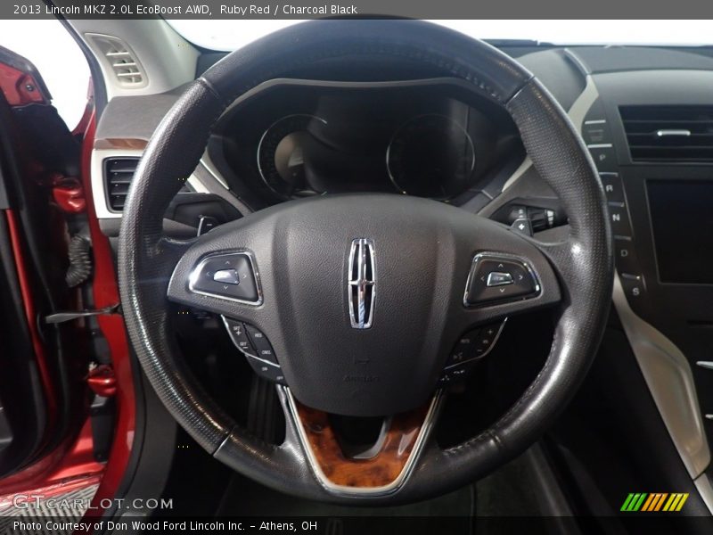 Ruby Red / Charcoal Black 2013 Lincoln MKZ 2.0L EcoBoost AWD