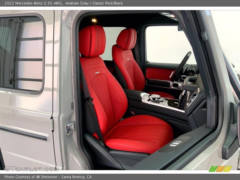 Arabian Gray / Classic Red/Black 2022 Mercedes-Benz G 63 AMG