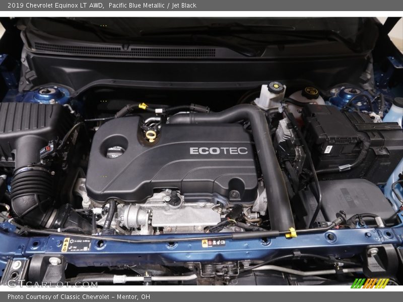 Pacific Blue Metallic / Jet Black 2019 Chevrolet Equinox LT AWD