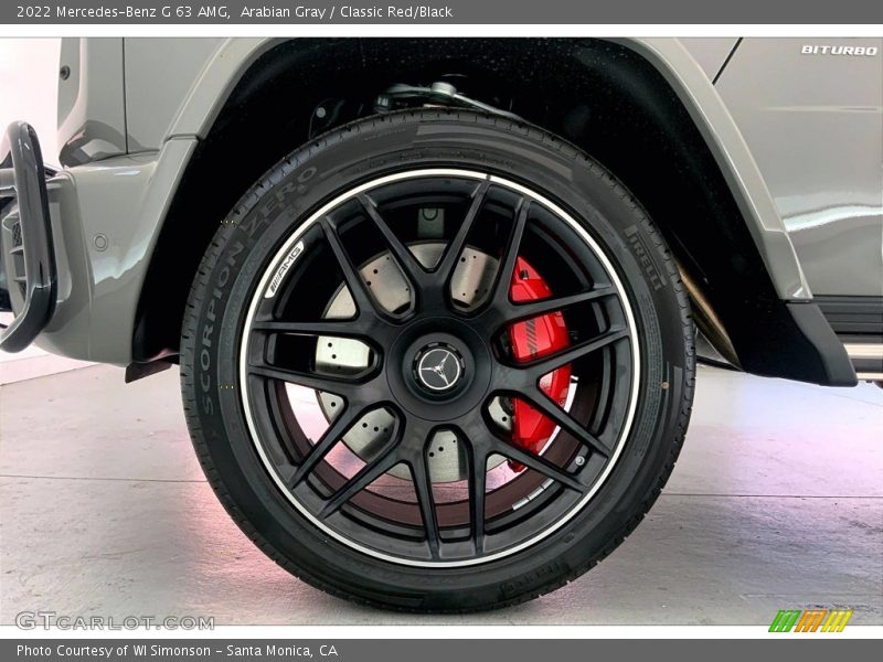 Arabian Gray / Classic Red/Black 2022 Mercedes-Benz G 63 AMG