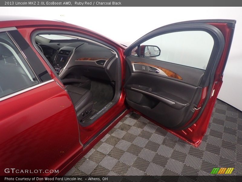 Ruby Red / Charcoal Black 2013 Lincoln MKZ 2.0L EcoBoost AWD