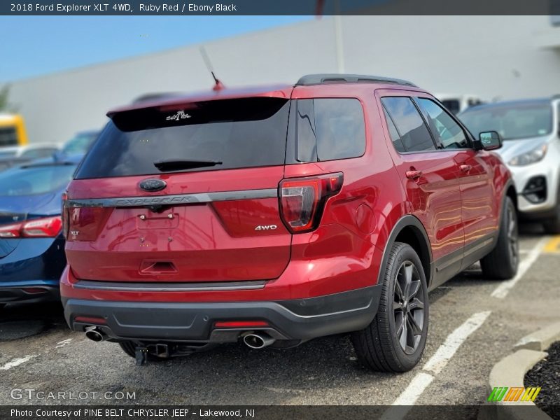 Ruby Red / Ebony Black 2018 Ford Explorer XLT 4WD