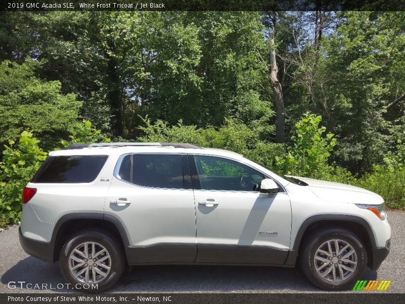 White Frost Tricoat / Jet Black 2019 GMC Acadia SLE