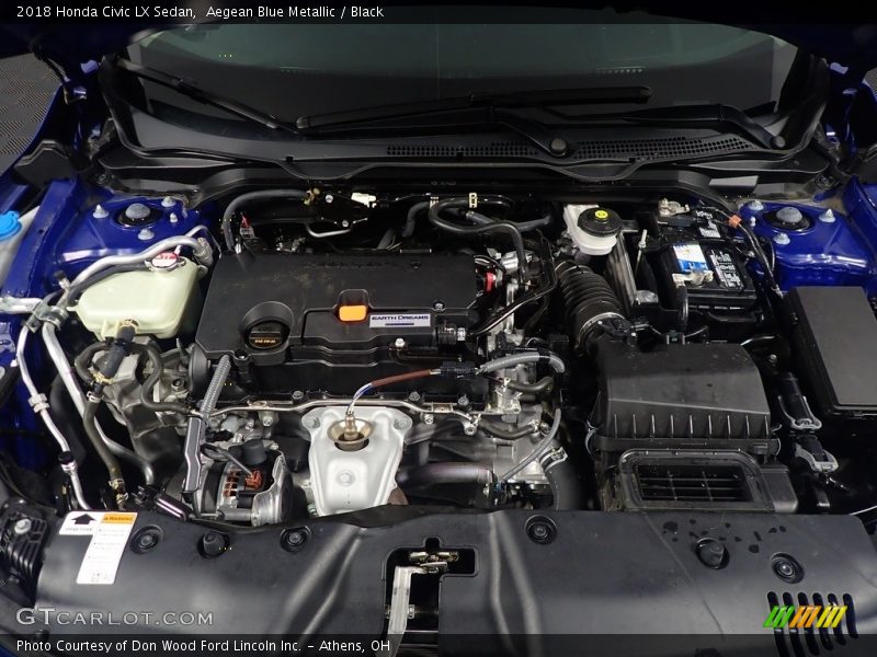  2018 Civic LX Sedan Engine - 2.0 Liter DOHC 16-Valve i-VTEC 4 Cylinder