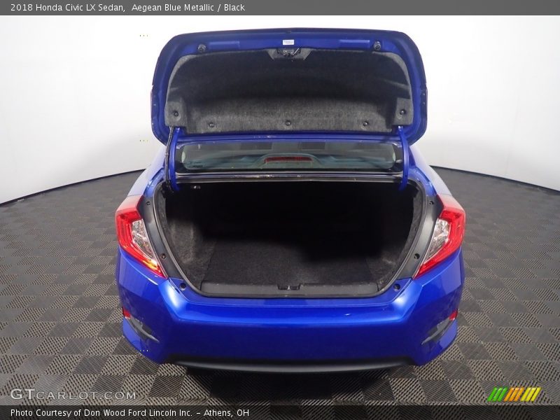 Aegean Blue Metallic / Black 2018 Honda Civic LX Sedan
