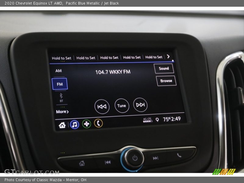 Pacific Blue Metallic / Jet Black 2020 Chevrolet Equinox LT AWD