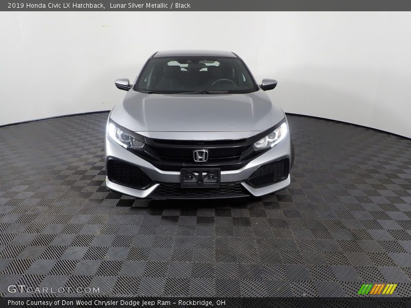 Lunar Silver Metallic / Black 2019 Honda Civic LX Hatchback
